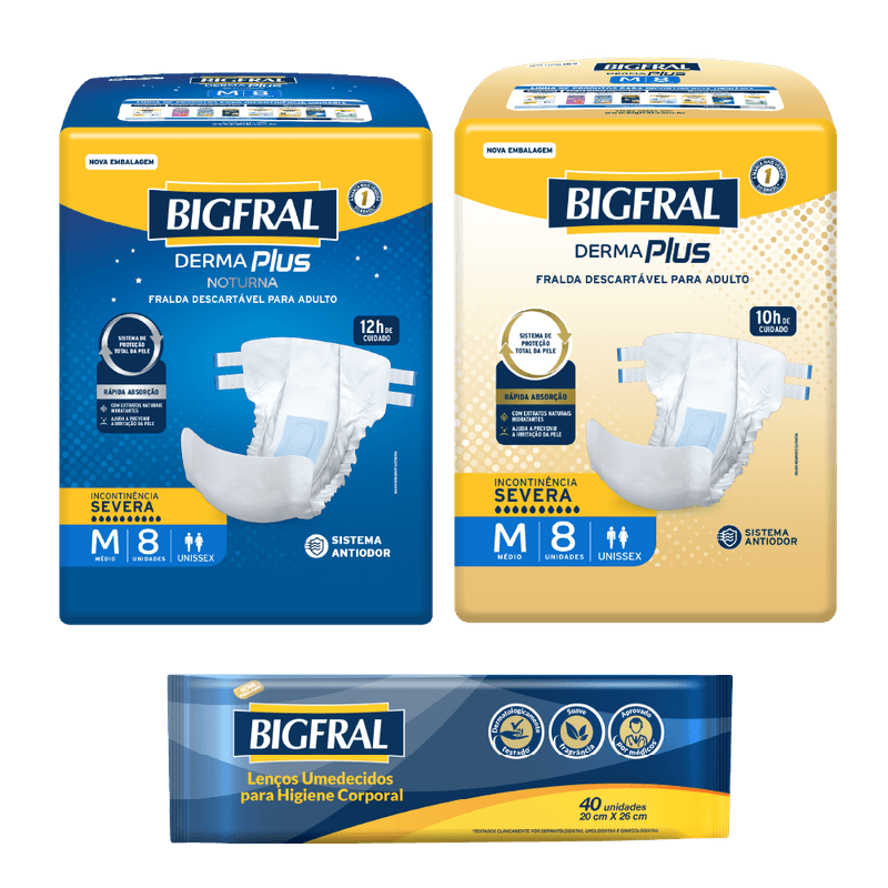 Absorvente para Incontinência Urinária Bigfral Plus 20 Unidades