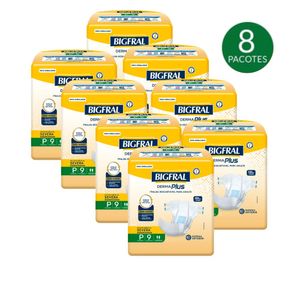 Fralda Bigfral Derma Plus P 72 Unidades