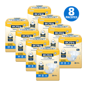 Fralda Bigfral Derma Plus M 64 Unidades