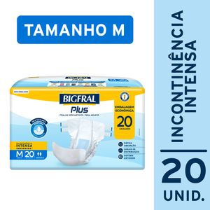 Fralda Bigfral Plus Econômica M 20 Unidades